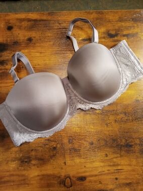 NWOT Torrid Curve Grey Lace 46C Gorgeous Convertible bra Padded Underwire